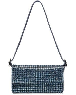 Benedetta Bruzziches Vittissima La Petite Crystal Embellished Clutch Bag - Blue