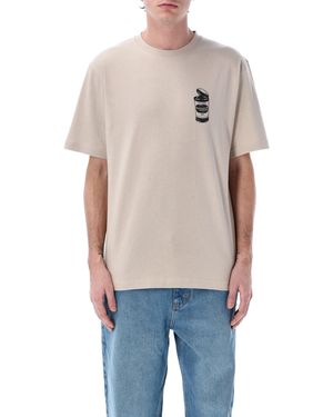 Daily Paper Tägliche Papier -Uomo -T -Shirts und Polos Beige - Blau