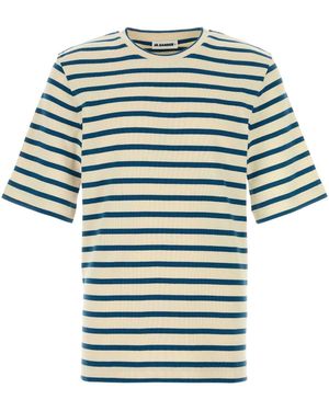 Jil Sander Embroidered Cotton T-Shirt - Multicolour