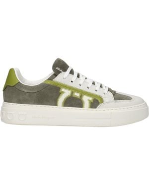 Ferragamo Sneaker Borg Suede - Verde