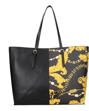 Versace Jeans Couture Borse A Spalla Couture Donna Poliuretano Nero/Oro - Black