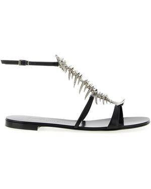 Giuseppe Zanotti Metalen Sandalen - Zwart
