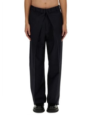 Givenchy Extra Large Elegant Wool Trousers - Black