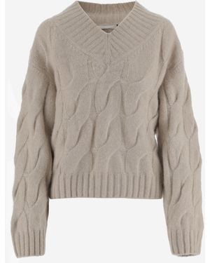 Allude Cashmere And Silk Jumper - Natural