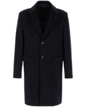 Prada Dark Tailored Coat - Black