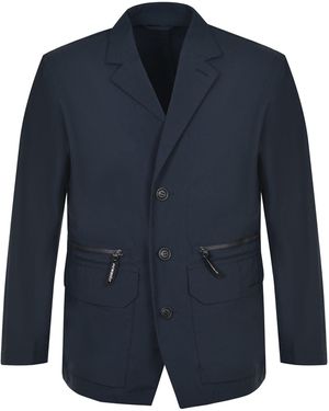 and wander Et une veste errée en nylon. - Bleu