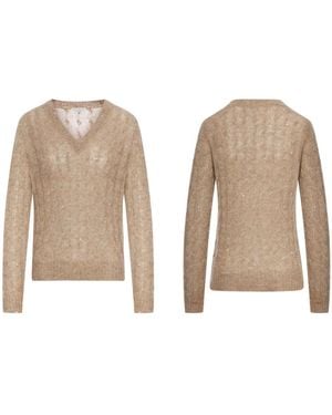 Brunello Cucinelli Pulls Brown - Noir