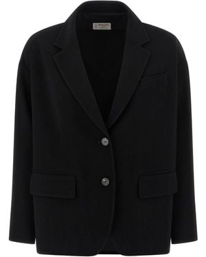 Alberto Biani Two Button Blazer - Black