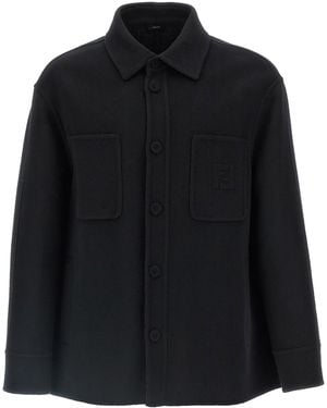 Fendi Wool Overshirt - Black
