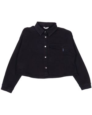 Palm Angels Sobrecamisa corta L/S chica - Azul