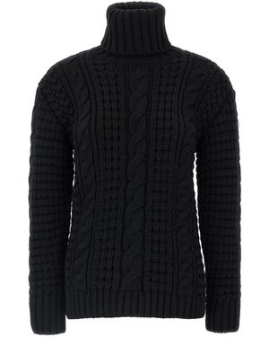 Moncler Genius X Edward Enninful Tricot Turtleneck Sweate - Schwarz