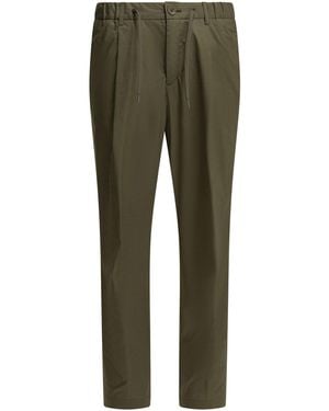 Herno Casual Cotton Trousers - Green