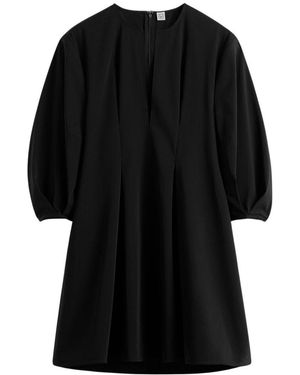 TOTEME Minikleid Mit Falten - Schwarz
