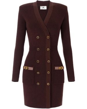 Elisabetta Franchi Robemanteau Dress - Purple