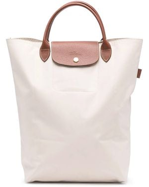 Longchamp Mittelgroße Handtasche Aus Canvas - Pink