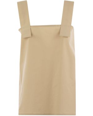 Antonelli Cotton Flared Top - Natural