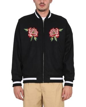 KENZO Double Face Bomber Jacket France Japan - Black