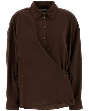 Lemaire Shirts - Brown