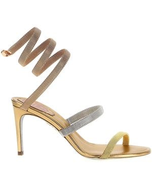 Rene Caovilla Trigold Cleo Sandali-Donna - Metallizzato
