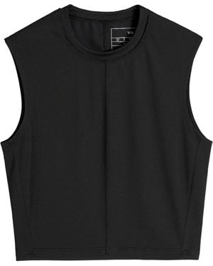 Y-3 W Run C Tank Rc - Black