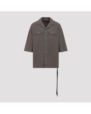 Rick Owens Short Sleeve Shirts - Grey