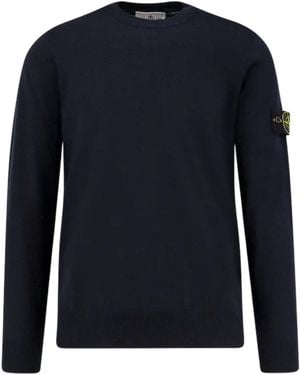 Stone Island Sweaters Blue - Blauw
