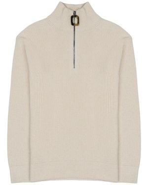 JW Anderson Classic Knit Pullover Jumper For - Natural
