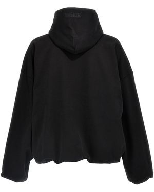 VETEMENTS♡ Dominatrix Hotline ジャージ フーディ Black Jersey 'Dominatrix Hotline' Hoodie by VETEMENTS on Sale