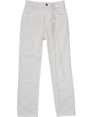 Ann Demeulemeester Herme - Pantalón vaquero con cinco bolsillos y corte slim - Blanco