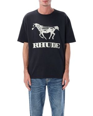 Rhude T Shirts And Polos - Blue