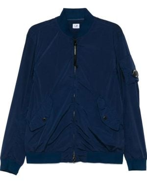C.P. Company Bomberjack Met Lens-Detail - Blauw