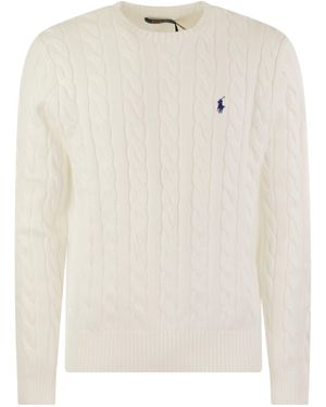 Polo Ralph Lauren Plaited Cotton Jersey - White