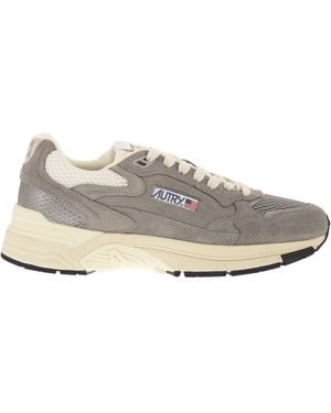 Autry Hyperway Wildleder- und Mesh-Trainer - Weiß
