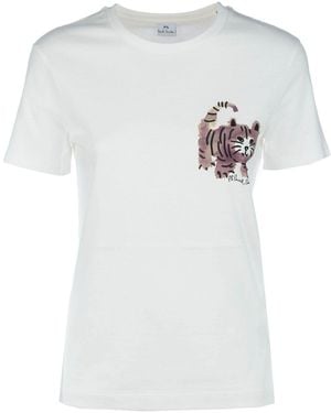 Paul Smith Katoenen T-Shirt - Wit