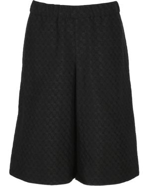 McQueen Short Della Cintura Elastica Nera Della Regina Nera Di Alexander Mc - Nero