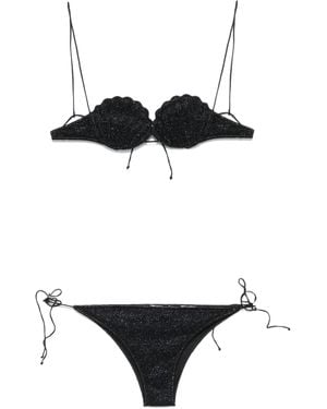 Oséree Lumière Shell-Bikini - Weiß