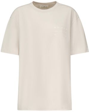 Hogan Sandfarbenes Baumwoll-T-Shirt - Natur