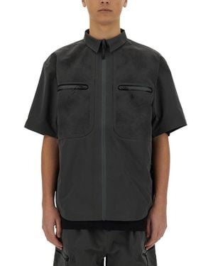 Alpha Industries Laser Cut Short Sleeve Shirt - Black