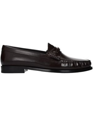 Celine Triomphe Moccasins/ Leather - Black