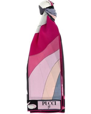 Emilio Pucci Schal Mit Druck "Marmo" - Rot