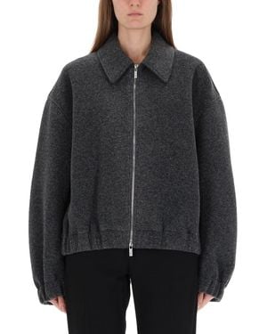Helmut Lang Solid Shirt Collar Jacket - Black
