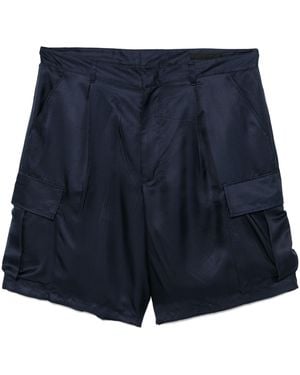 Prada Silk Cargo Shorts - Blue