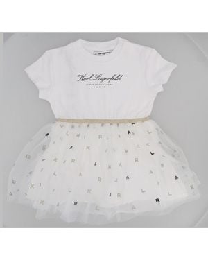 KARL LAGERFELD Vestitino Con Gonna - Grey