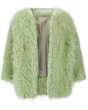 Dries Van Noten Violini Fur - Green