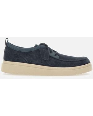 Clarks Polden Moc Wildleder Schnürung in Marineblau
