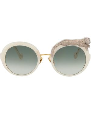 Anna Karin Karlsson Sunglasses Rose Et La Roue Crystal 08 - Green