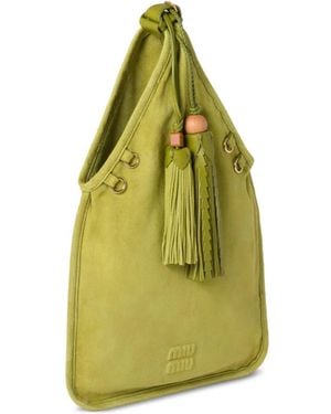 Miu Miu Borse Camoscio - Green