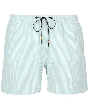 Rrd Korte Broek Lichtblauw+wit