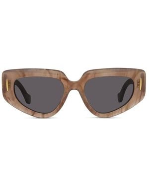 Loewe Anagram Pink Geometrische Sonnenbrille - Braun