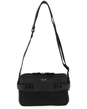 Ferragamo 'Twins Nylon' Crossbody Bag - Black
